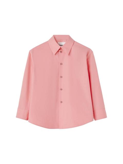 Jil Sander straight-point collar cotton shirt