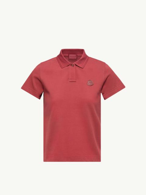 Moncler Logo Cotton Piquet Polo Shirt