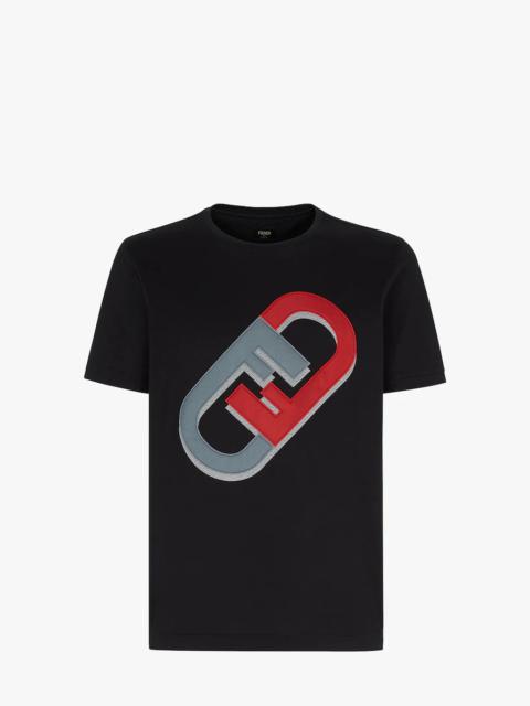 FENDI Black jersey T-shirt