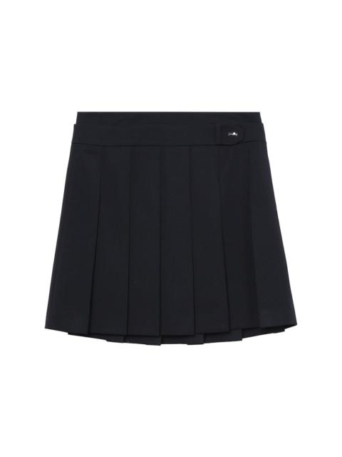 high-waisted pleated miniskirt