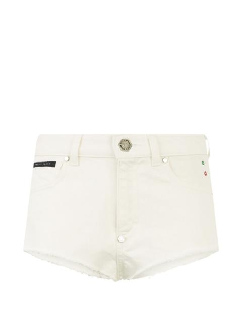 PHILIPP PLEIN frayed shorts