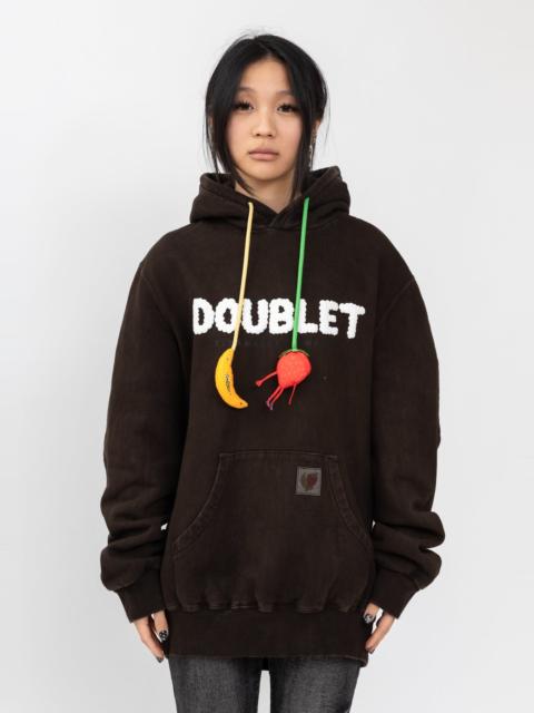 doublet Mud Mud-Dyed Hoodie With Shfu
