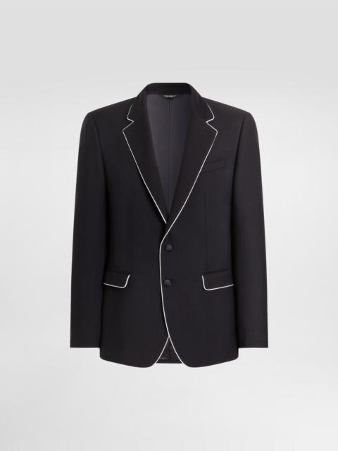 Dolce & Gabbana Martini light single-breasted wool twill jacket