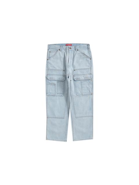 Supreme Supreme Double Knee Denim Utility Pant Washed Blue