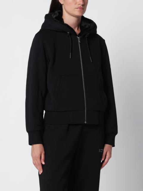 MOOSE KNUCKLES Classic Bunny black cotton sweatshirt