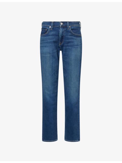 Citizens of Humanity Gage Brand-Patch Straight-Leg Regular-Fit Stretch-Denim Blend Jeans