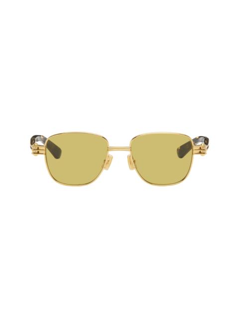 Bottega Veneta Gold Bolt Sunglasses