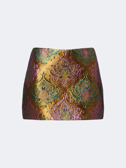 RETROFÊTE Delphira brocade miniskirt