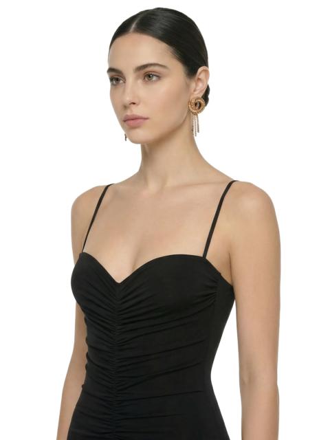 NORMA KAMALI MESH KNOT DROP EARRINGS