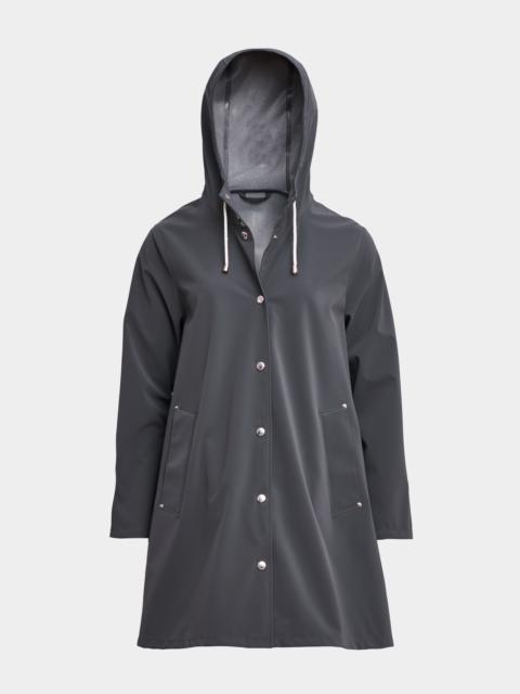 Stutterheim Mosebacke Lightweight Matte Raincoat Charcoal