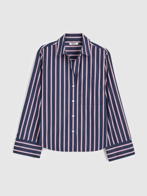 Madewell The Signature Y-Neck Shirt in Poplin