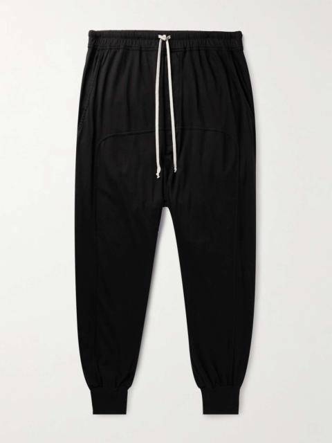 Rick Owens DRKSHDW Tapered Cotton-Jersey Drawstring Trousers