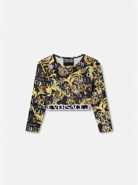 VERSACE JEANS COUTURE Sketch Couture Crop Top