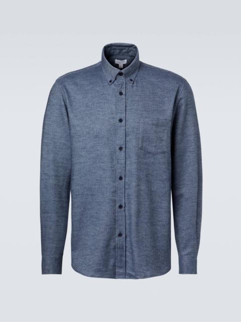 Sunspel Cotton flannel shirt