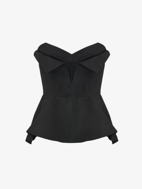 Alexander McQueen Strapless Corset Top