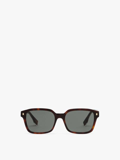 FENDI Low bridge fit brown sunglasses