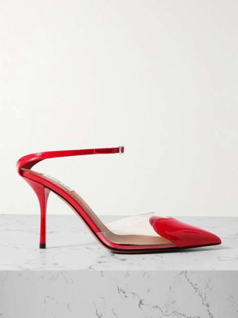 and slingback PU Coeur 【Alaia】Le 90 patent leather pumps