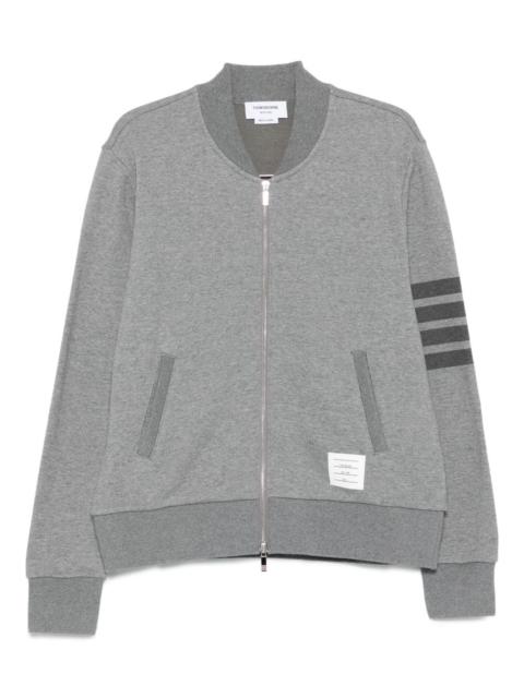Thom Browne three-stripe zip-up sweatshirt