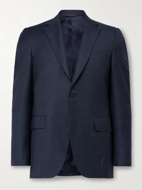 Checked Super 130s Wool Suit Jacket