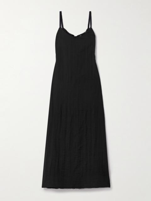 Proenza Schouler Evelyn Tie-back Crinkled-voile Maxi Dress