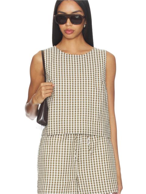 SANCTUARY Better Days Gingham Shell