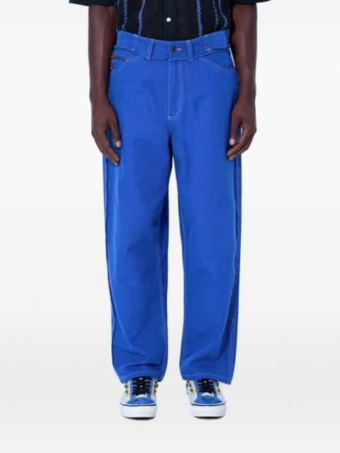 Vans contrast-topstitch wide-leg jeans