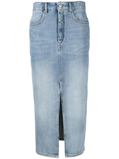Isabel Marant Julicia denim midi skirt