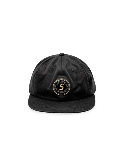 Supreme Chino Twill Gel S Logo 6 Panel 'Black'