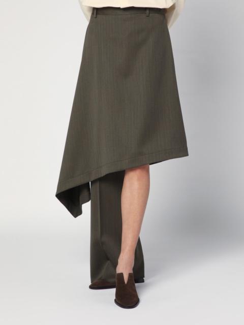 Bottega Veneta Forest green culottes in wool