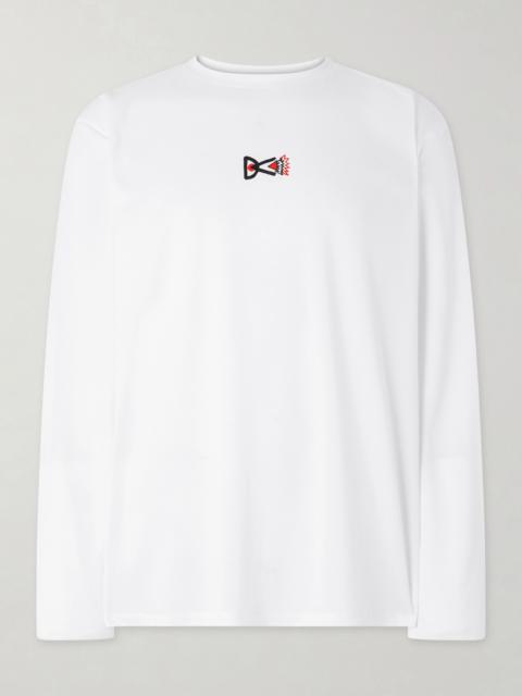 District Vision Logo-Printed Mesh T-Shirt