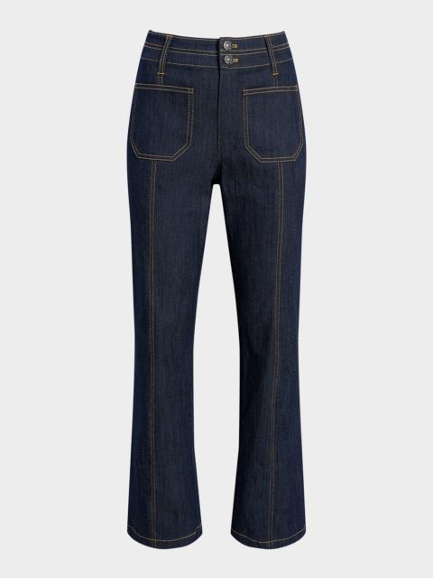 Cinq à Sept Dorothea Denim Patch Pocket Pants