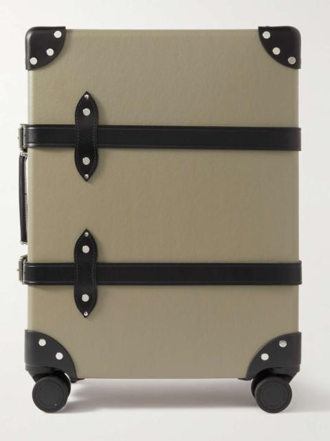 Centenary Leather-Trimmed Carry-On Suitcase