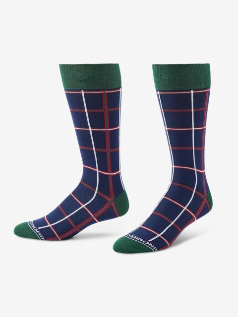 ALLEN EDMONDS Holiday Plaid Dress Socks