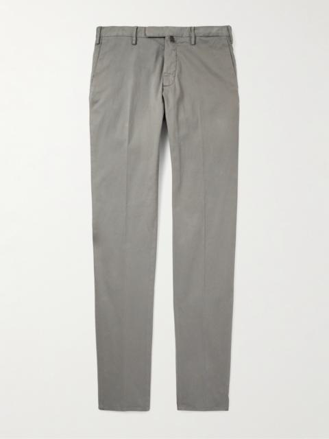 SLOWEAR Incotex Straight-Leg Cotton-Blend Twill Trousers