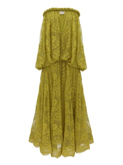 Zimmermann LUNA LACE BANDEAU GOWN