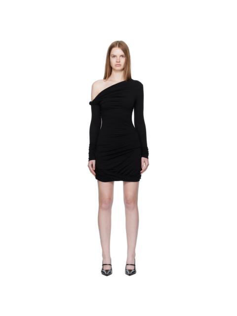Paris Georgia Black Elemental Manahou Twist Minidress