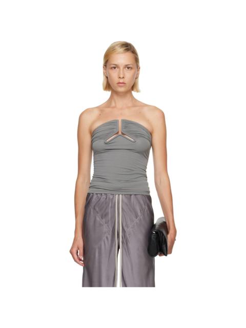 Rick Owens Gray Alannah Prong Bustier Top