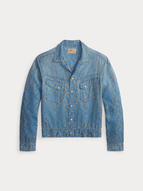RRL by Ralph Lauren Horseshoe-Print Denim Shirt Jacket