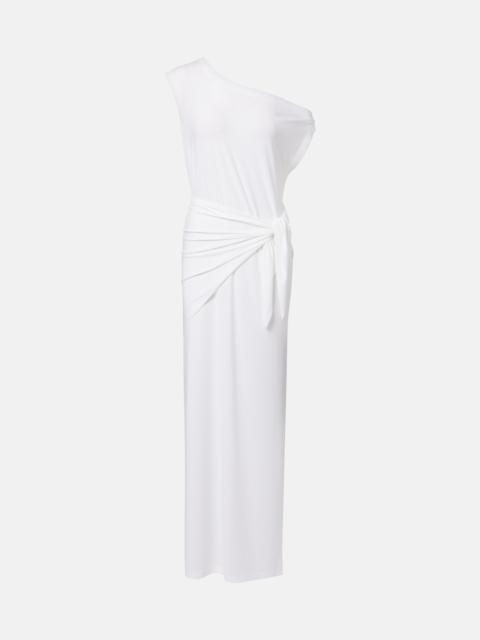 NORMA KAMALI One-shoulder jersey maxi dress