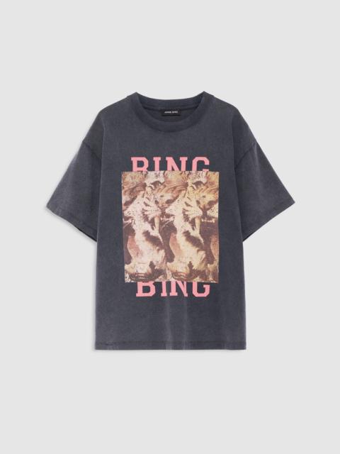 ANINE BING Cade Tee Tiger Bing - Washed Black
