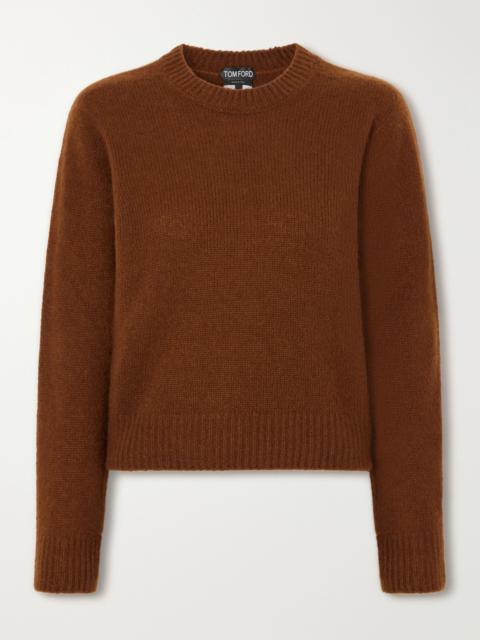 TOM FORD Cropped Cashmere And Silk-blend Sweater