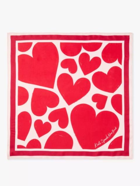 kate spade Sweet Hearts Silk Bandana