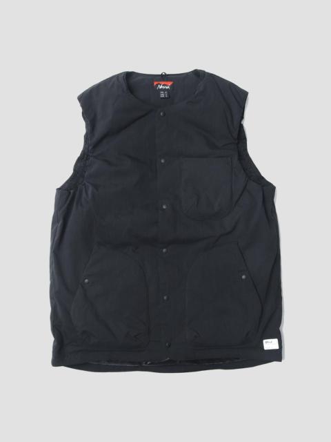 Nigel Cabourn Nanga Takibi Ripstop Inner Down Vest in Black