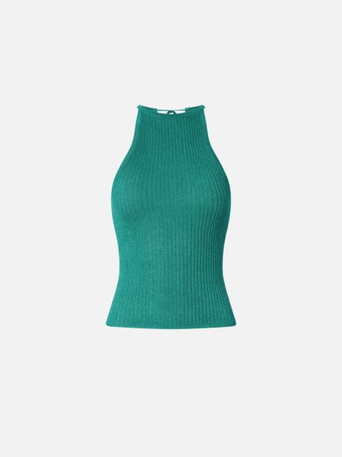 PINKO OFF-THE-SHOULDER TOP WITH NECK FASTENING