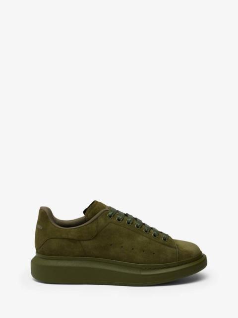 Alexander McQueen Men's Oversized Sneaker in Military Green