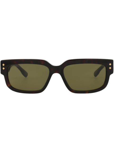 Gucci Square-Frame Acetate Sunglasses Havana/Havana/Green (GG1218S-30013477-002)