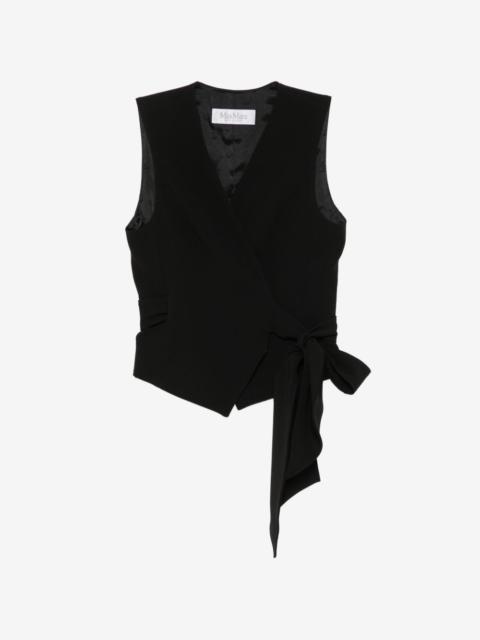 Max Mara wrap-style sleeveless waistcoat