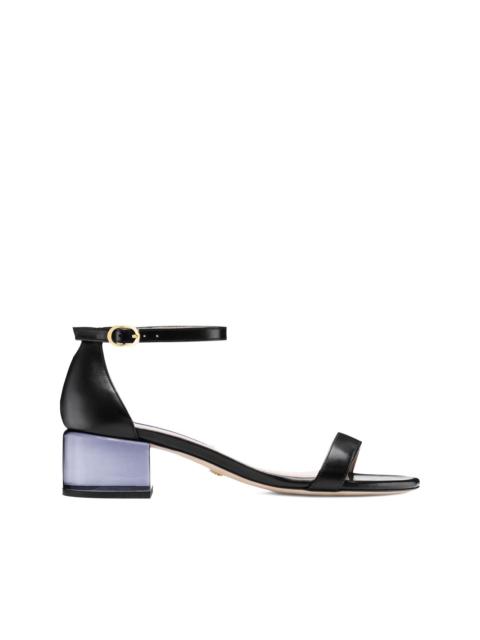 Stuart Weitzman Lucite block-heel sandals