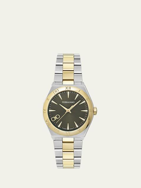 FERRAGAMO Vega Upper East 28MM Two Tone Bracelet Watch
