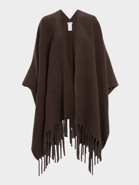 Brunello Cucinelli Reversible Cashmere Poncho